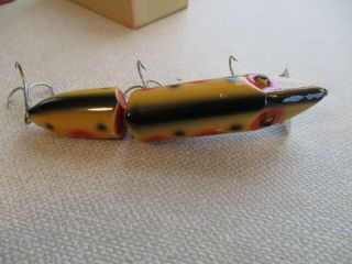 Heddon Strawberry Spot Jointed Vamp W/Correct Box & Paper 6