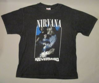 Vintage 1990s Nirvana Nevermind Shirt Large Kurt Cobain