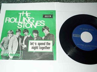 Rolling Stones 7 " Vinyl 1967 Belgium P/s Let 