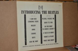 INTRODUCING THE BEATLES 1964 VEE - JAY 1062 VG,  LP; PLEASE PLEASE ME & ASK ME WHY 2