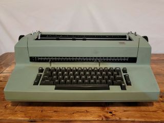Vintage Rare Olive Green Ibm Correcting Selectric Ii (2) Typewriter