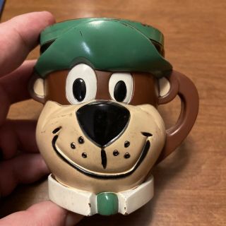 Vintage Plastic Yogi Bear Cup Mug Hanna Barbera 1961