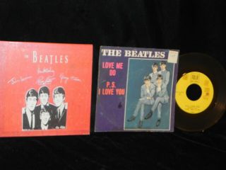 The Beatles Love Me Do Tollie 9008 Picture Sleeve With 45 Also The Beatles