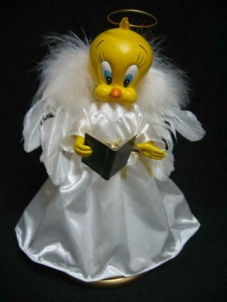 Warner Brothers Tweety Bird Angel Motion Musical Figurine 1999 No Movement