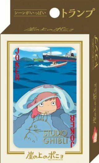 Ponyo Studio Ghibli Playing Cards On The Cliff Part 2 From Japan