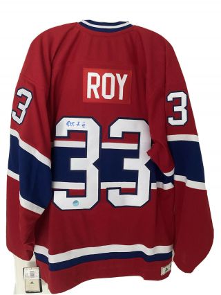 Patrick Roy Montreal Signed ‘92 Vintage Adidas Authentic Pro Hockey Jersey W/coa