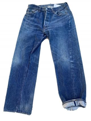 Vintage Levi’s Redline 501 Jeans Selvedge Usa Men’s 36x33 (32x30)