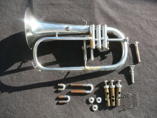 Great Vintage Pro Bb Flugelhorn By Persy Bruxelles - Great Player