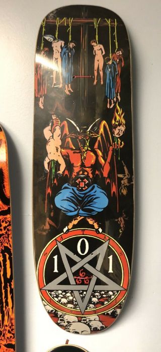 Natas Kaupas Cliche 101 Devil Worship Skateboard Deck