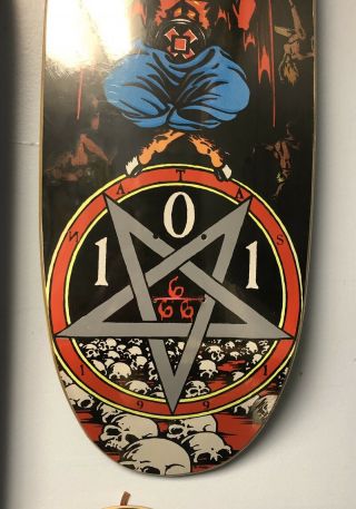 Natas Kaupas Cliche 101 Devil Worship Skateboard Deck 2