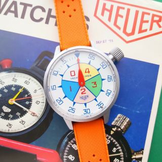 1975 Heuer Yacht Timer Ref.  503.  512 Wrist Stopwatch Stop Watch Tag Vintage