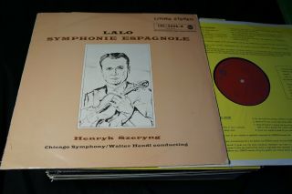 Lalo Symphony Espagnole Henryk Szeryng Rca Living Stereo Nm Lp