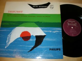 Debussy La Mer,  Trois Nocturnes - Van Beinum - Philips Hi - Fi Stereo Ed1 Nm