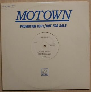 Mary Jane Girls - All Night Long 12 " Motown Promo White Label Pr - 118 66805 - D
