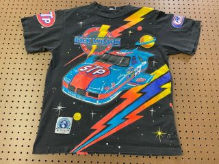 Large - Vtg Nascar 1993 Richard Petty Allover Print Single Stitch 90s T - Shirt
