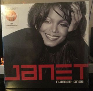 Janet Jackson Number Ones 2lp Translucent Red Vinyl Target Exclusive Hype