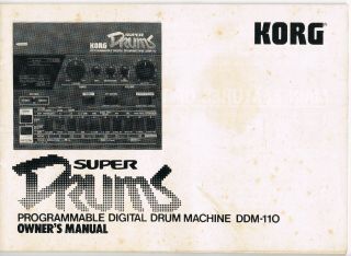 KORG Drums DDM - 110 Vintage Programmable Digital Drum Machine 2