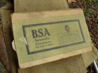 Vintage Pre War Bsa Scientific Rifle Cleaning Kit With Oil Can - Webley interest 2