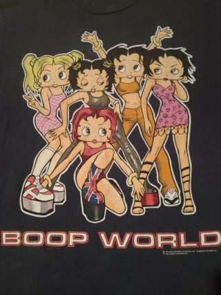 1998 Vintage Betty Boop - Spice Girls Shirt - Lrg Singlestitch 90 