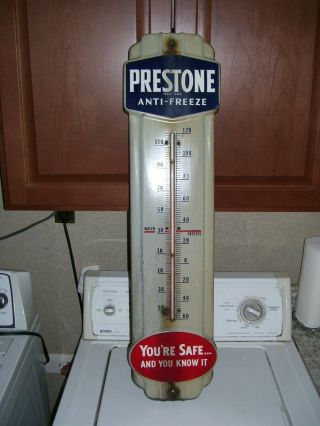 Vintage Prestone Anti Freeze Thermometer 36 Inches
