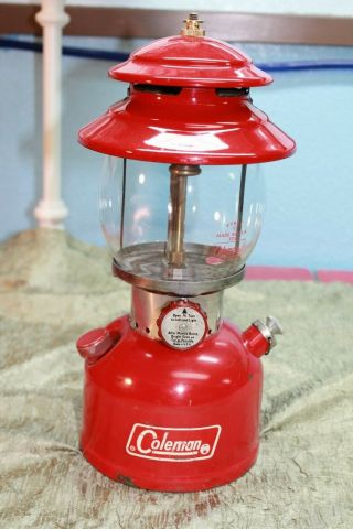 Vintage Coleman Red 200a Lantern 2/1972 Lantern