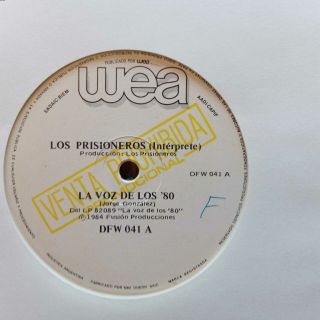 Los Prisioneros 7 " La Voz De Los 80´s - Latinoameri Argentina Id 57149 1985 - Promo