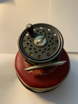 Hardy St George 2 9/16 inch size reel in case rare 2
