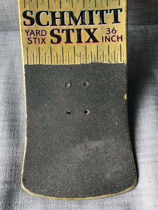 Vintage OG 1980’s Schmitt Stix Yard Stick Skateboard Deck Madrid Natas Lucero 6
