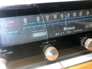 Vintage McIntosh MR - 77 Stereo Tuner Audiophile Estate Find 2