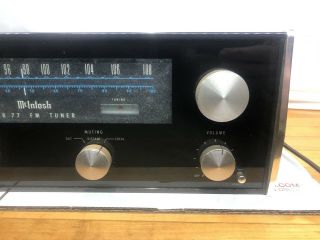 Vintage McIntosh MR - 77 Stereo Tuner Audiophile Estate Find 3