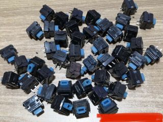240 Alps Blue 2 Pin Mechanical Vintage Keyboard Switches
