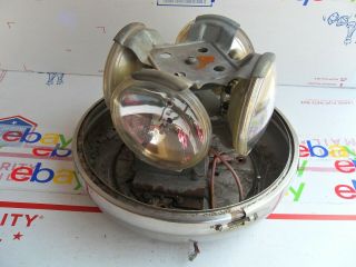 Vtg Dietz 7 - 11 S,  A,  E W3 - 70 Emergency Light Holmes Wrecker 4 Bulb Rotating Beacon
