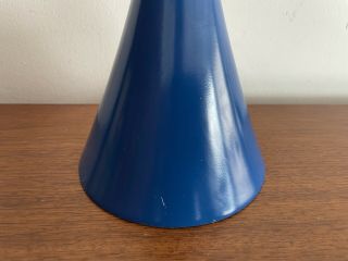 Vintage Blue Laurel Mushroom Lamp Bill Curry Mid Century Modern MCM 3