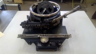 Ideal Stencil Machine No.  2,  Vintage Industrial Stencil Cutting W/ 5/8 " Letters