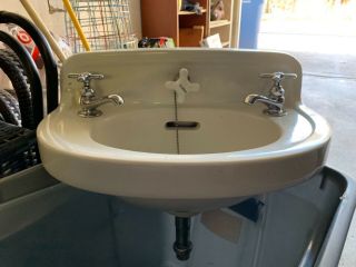Vintage Trenton Pottery Wall - Hung Sink