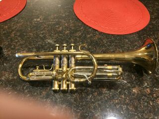 Vintage 50 F.  E.  Olds & Son Ambassador Cornet Trumpet & Case,  21893