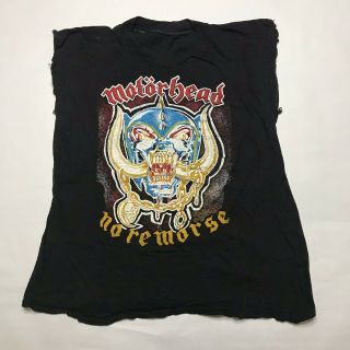 Vtg 1984 Motorhead No Remorse Tour Shirt Xl Band Rock 80s Rare Concert Tee Large
