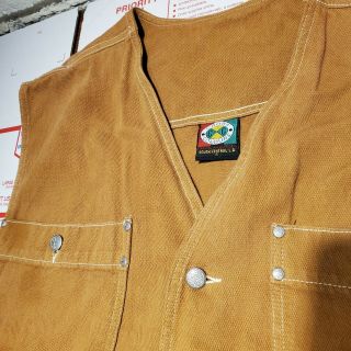 Vtg 90s Cross Colours Rugged Vest XXL South Central LA Made in USA 2
