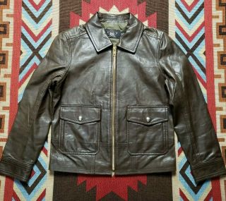 Rrl Double Rl Ralph Lauren Vtg Lightweight Leather Jacket