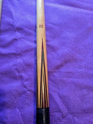 Willie Hoppe Pool Cue 20 oz BRUNSWICK VINTAGE With Case 3
