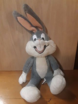 Bugs Bunny Plush 1991 Warner Bros 16 " 1610 Mighty Star Stuffed Animal Vintage