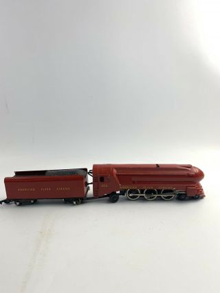Vintage A/f S Gauge No.  353 Red American Flyer Circus Steam Engine & Tender - B303