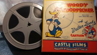 Woody Woodpecker Cartoon,  8mm,  Castle Films