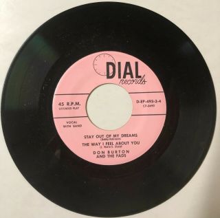 Don Burton & The Fads Country Rockabilly Ep Stay Out Of My Dreams,  3 Dial Hear