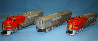 Lionel 2343 Santa Fe Diesel Locomotive Aba Vintage Set,  Dual Motors,