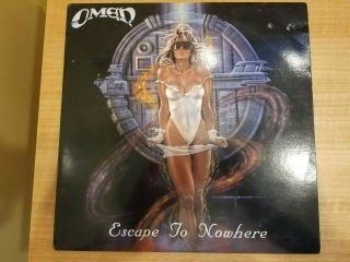 Omen Escape To Nowhere Lp 1988 Metal Blade Pressing 73310 - 1 Annihilator
