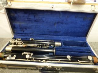 Vintage Linton 5k Plastic Bassoon W\case Not Working\for Parts