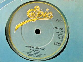 Shakin` Stevens " Hey Mae " Or.  Uk Epic Ex,  Cond.  In Or.  Sl.