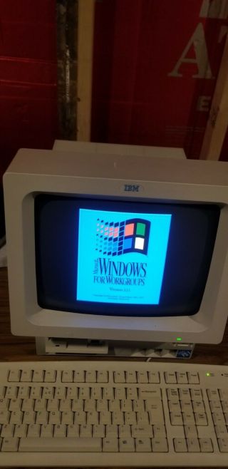 Ibm Ps/1 Vintage Personal Computer Crt Monitor