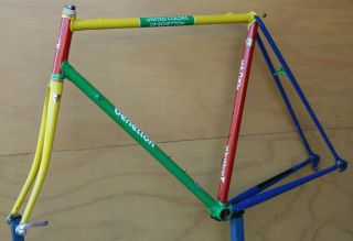 Vintage United Colors Benetton Formula 1 Sport System Bicycle Frame Frameset F1